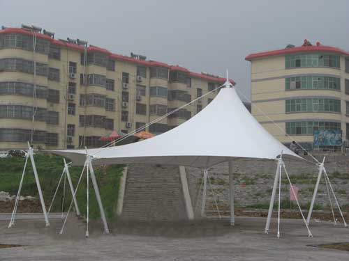 山東蒼山縣東伽河岸景觀膜結構